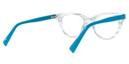 Fuentes Cateye Blue Glasses3