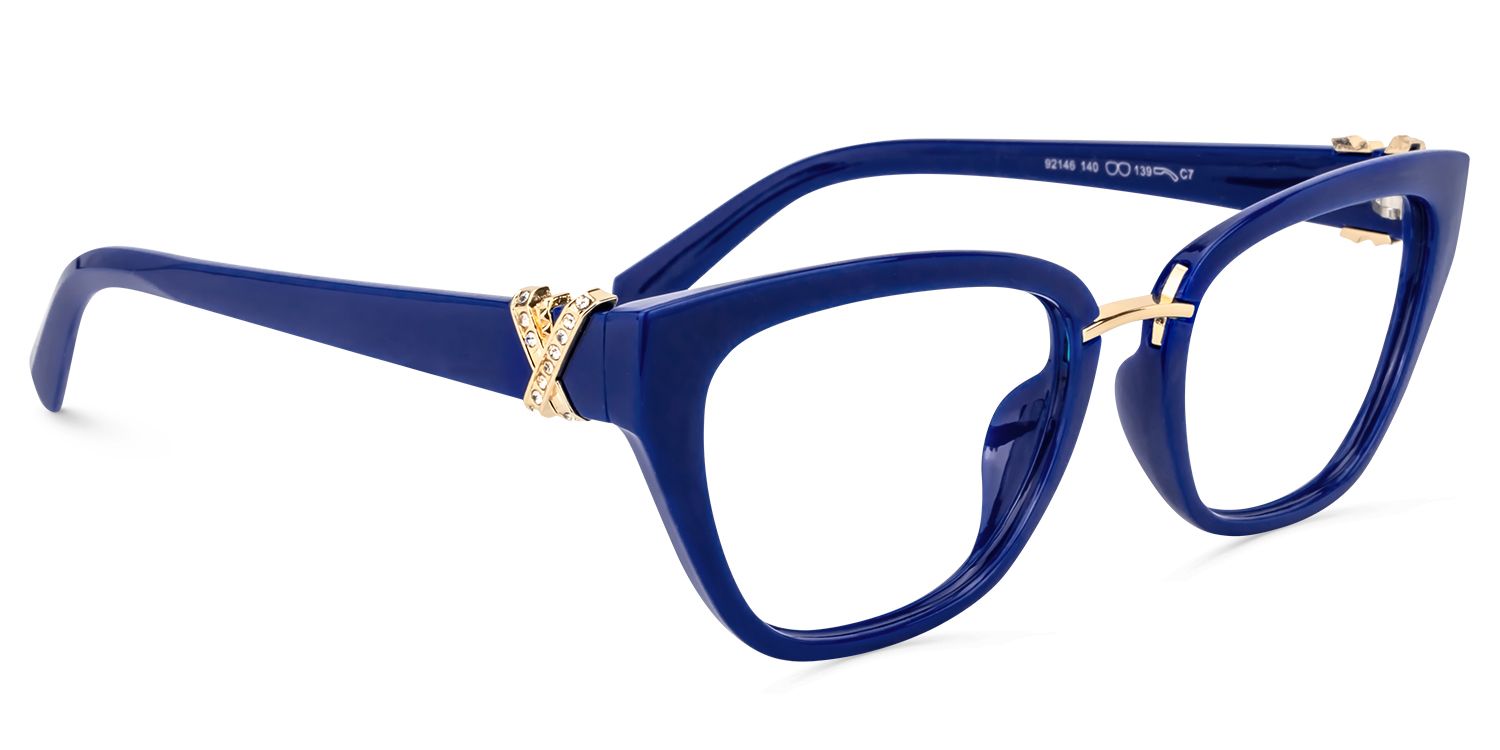 Cateye Blue Glasses | Zeelool Glasses1