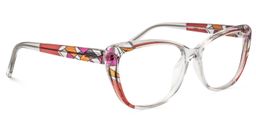 Dagmar Cat Eye Clear Glasses2