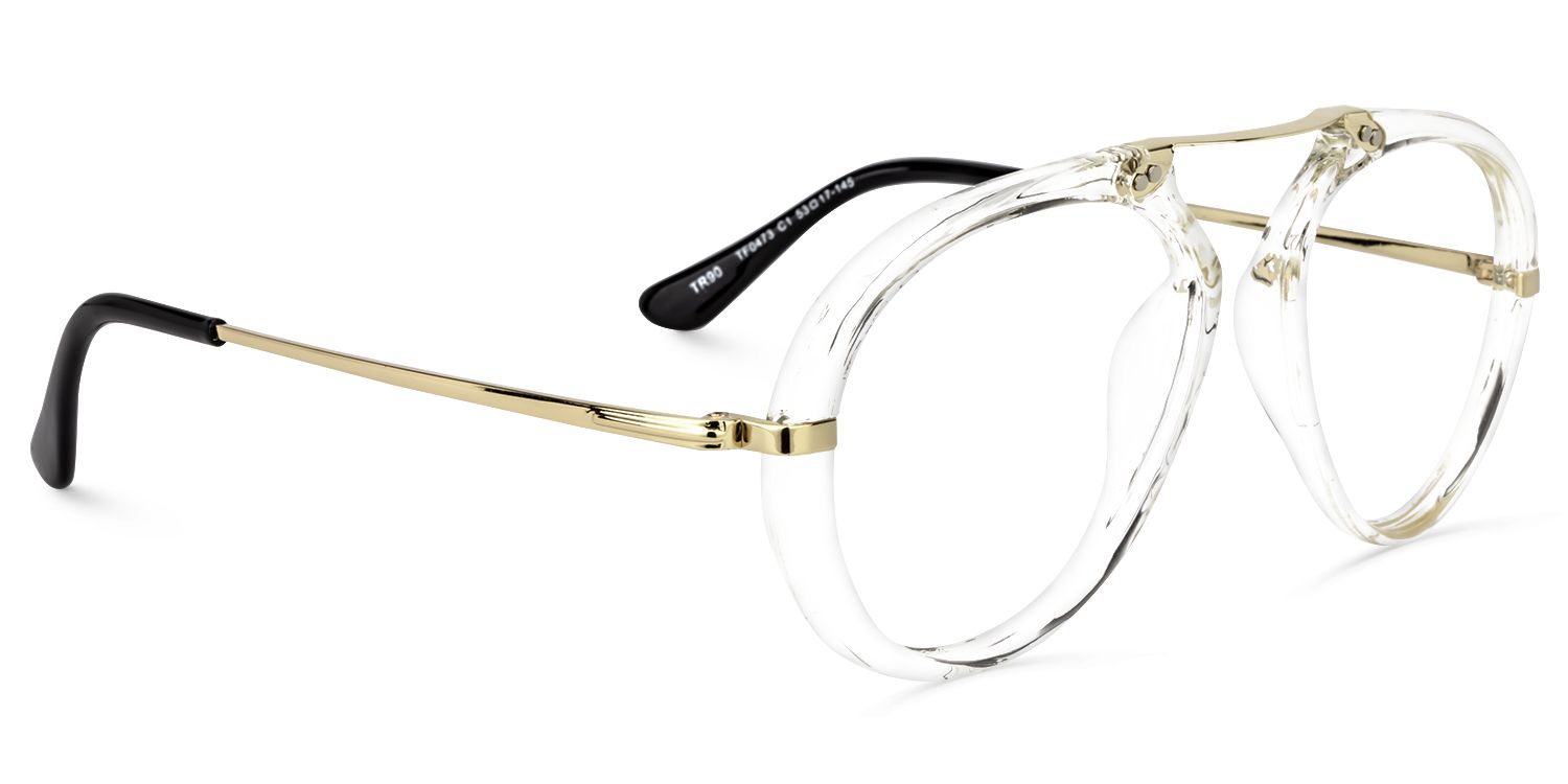 Geometric Clear Glasses | Zeelool Glasses2