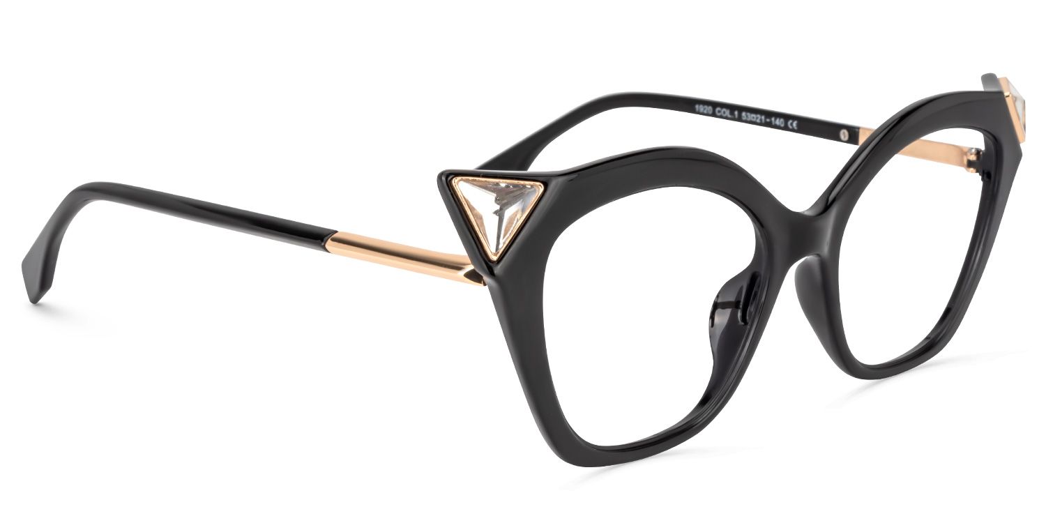 Cat Eye Black Glasses | Zeelool Glasses2