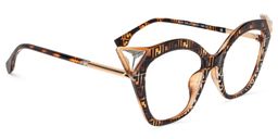 Decker Cat Eye Brown Glasses2
