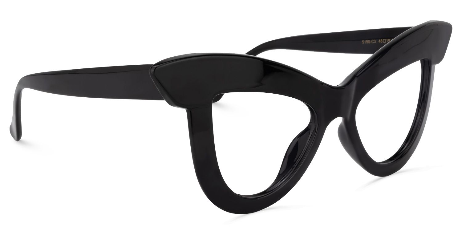 Cat Eye Black Glasses | Zeelool Glasses2
