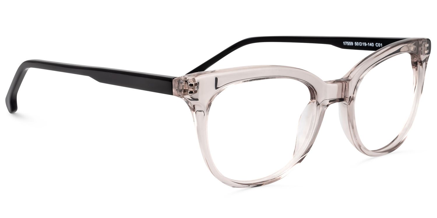 Round Gray-Clear Glasses | Zeelool Glasses2