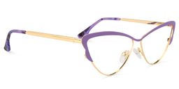 Darleen Cat Eye Purple Glasses1