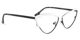 Darleen Cat Eye White Glasses2