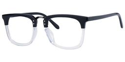 Earle Rectangle Black-Clear Glasses2