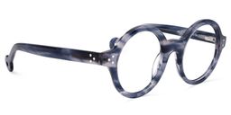 Faithe Round Blue-Gray Glasses2
