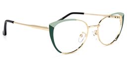 Leilani Cateye Green Glasses2