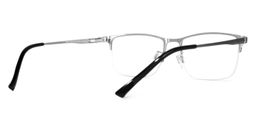 Priscila Rectangle Gray Glasses3
