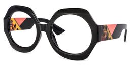 Geoffrey Geometric Black Glasses3