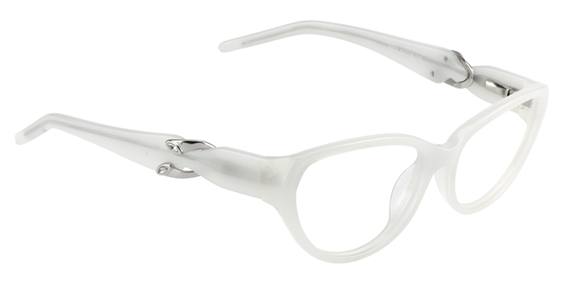 Cat Eye White Glasses3