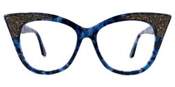 Yarisbeth Cateye Blue-Tortoise Glasses0