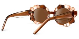 Jara Geometric Brown Sunglasses3