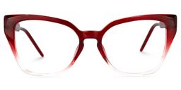 Yushica Square Red Glasses0