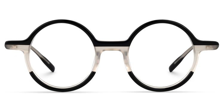 Mincey Round Black Glasses