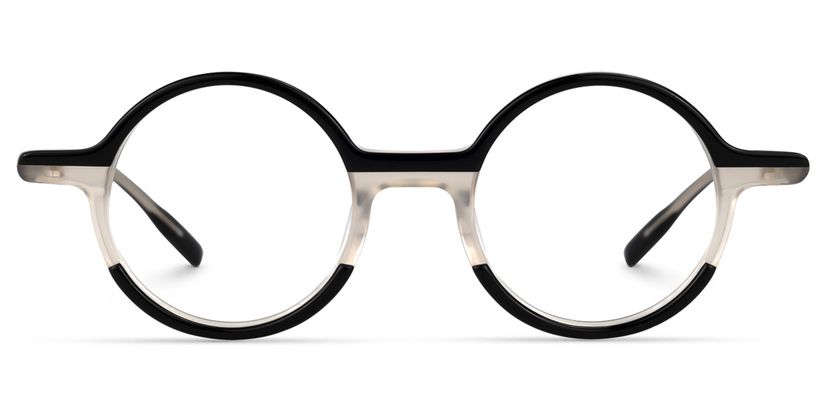 Mincey Round Black Glasses
