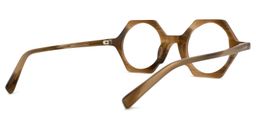 Natalia Geometric Brown Glasses3