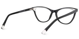 Eaton Cateye Black Glasses4