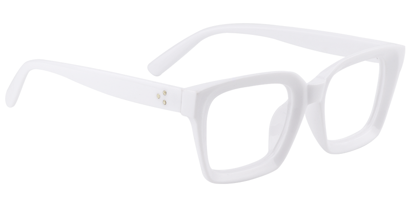 Rectangle White Reading Glasses | Zeelool Reading Glasses3