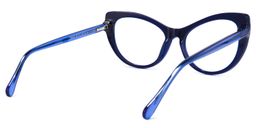 Fairie Cateye Blue Glasses4