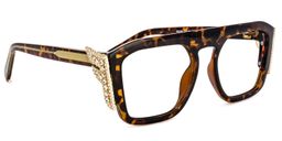 Makayla Square Tortoise Glasses2