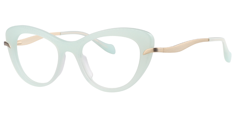 Cateye Light Green Glasses | Zeelool Eyeglasses2