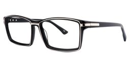 Adonis Rectangle Black Glasses4