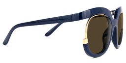 Darice Dark-Blue Round Sunglasses2
