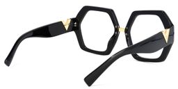 Mohammed Geometric Black Glasses4