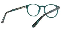 Fowler Round Dark-Green Glasses4