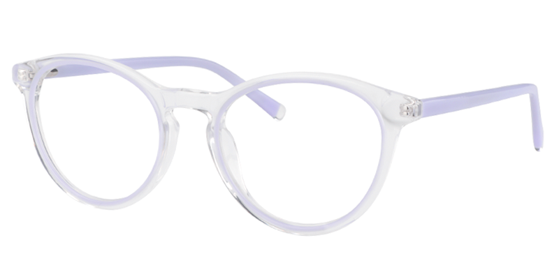 Round Light Purple Glasses | Zeelool Eyewear2