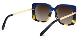 Nancy Square Blue Sunglasses4