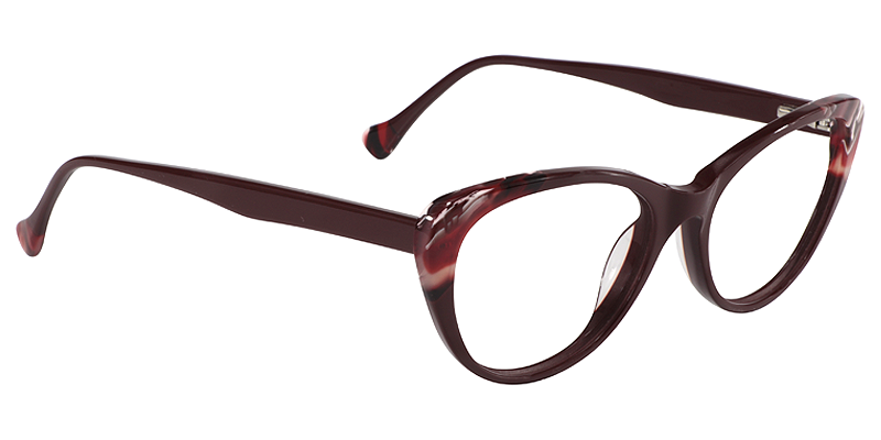 Cateye Red Glasses | Zeelool Eyeglasses3