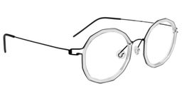 Angus Geometric Clear Glasses 5