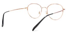 Elfreda Round Rose-Gold Glasses4