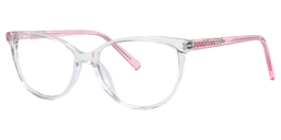 Norma Oval Clear&Pink Glasses3