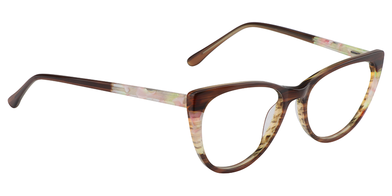 Oval Brown Glasses | Zeelool Eyeglass Frames3