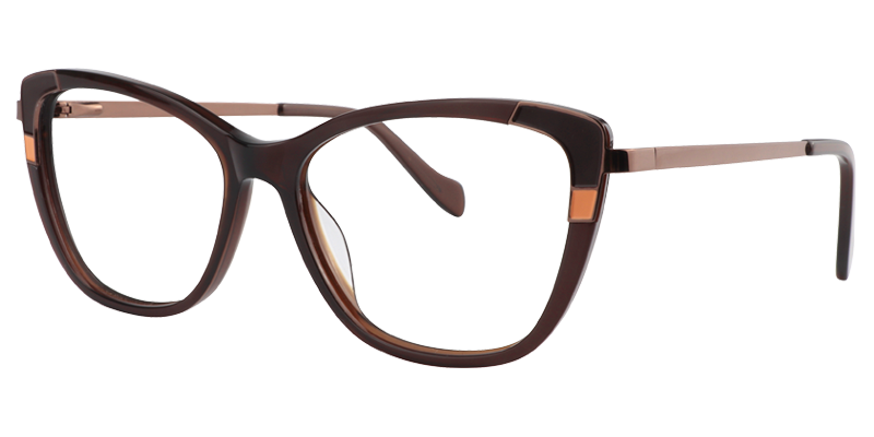 Rectangle Burnt Umber Glasses | Zeelool Prescription Glasses2