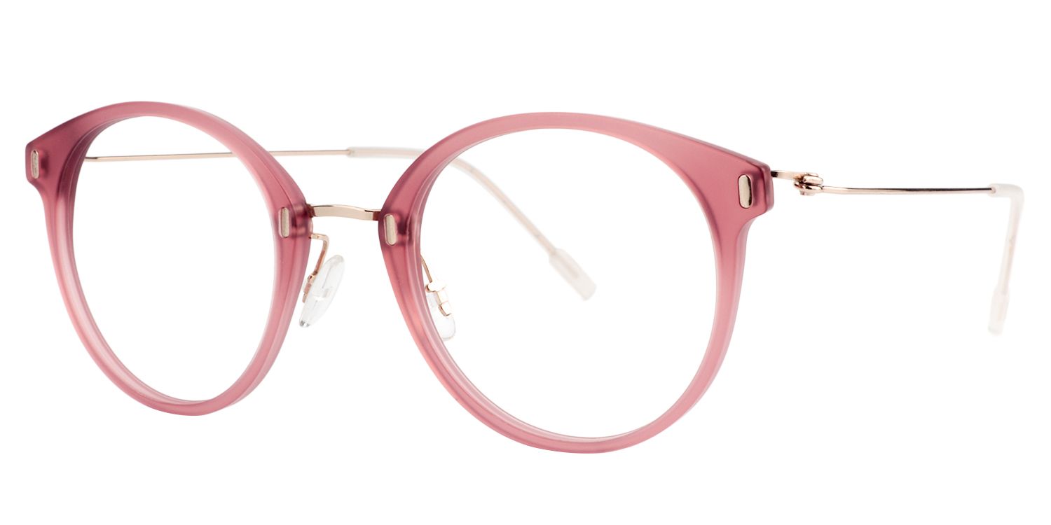 Round Pink Glasses | Zeelool Glasses3