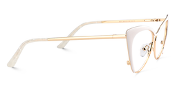 Ellen Cateye White Glasses5