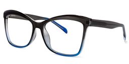 Peter Cateye Dark-Gray Glasses1