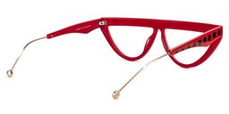 Gyllenhaal Cateye Red Glasses5
