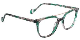 Tyra Aviator Green Floral Glasses 2
