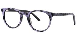 Valerie Round Purple Tortoise Glasses4