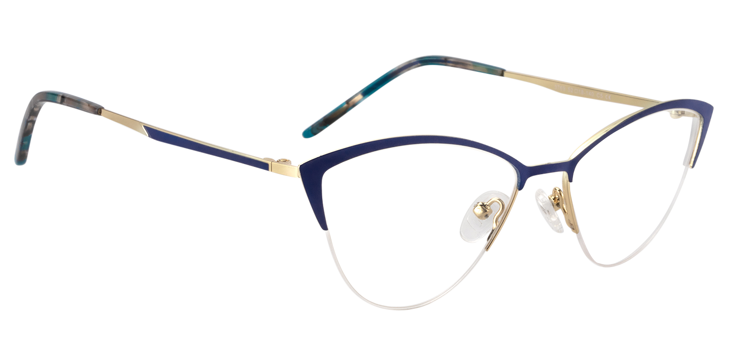 Cat Eye Blue Glasses | Zeelool Glasses3