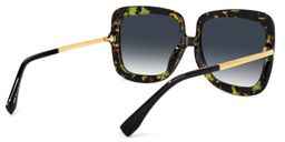 Patience Square Green-Floral Sunglasses4