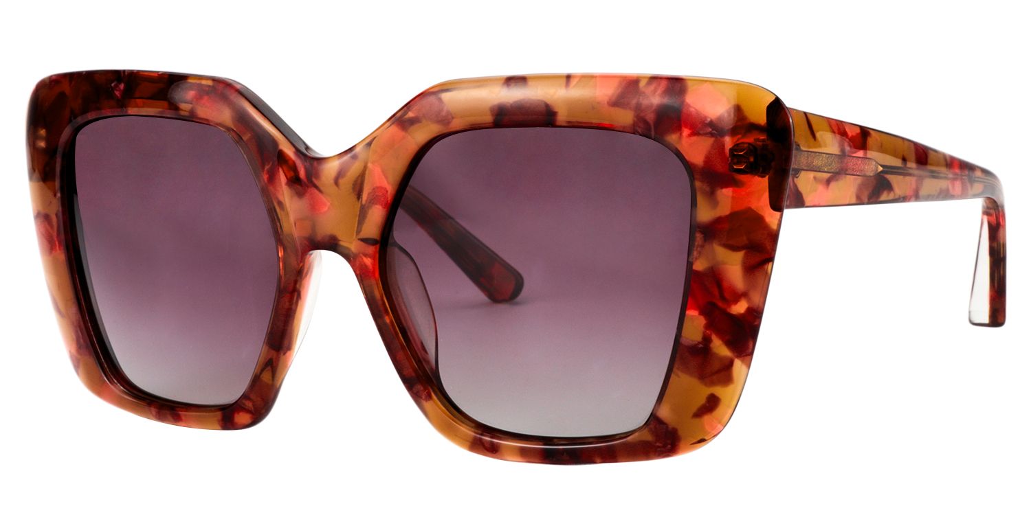 Square Brown Sunglasses | Zeelool Sunglasses3