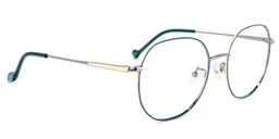 Qusay Round Green Glasses2