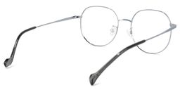 Qusay Round Silver Glasses4